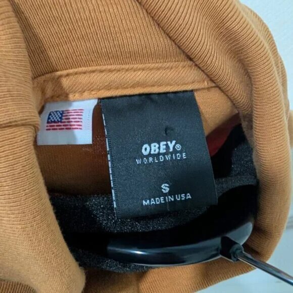 Obey | Men's Cotton Turtleneck in Camel - Picture 3 of 7
